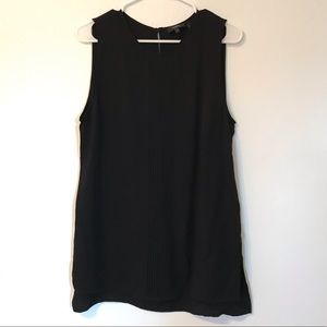 Theory black sleeveless blouse